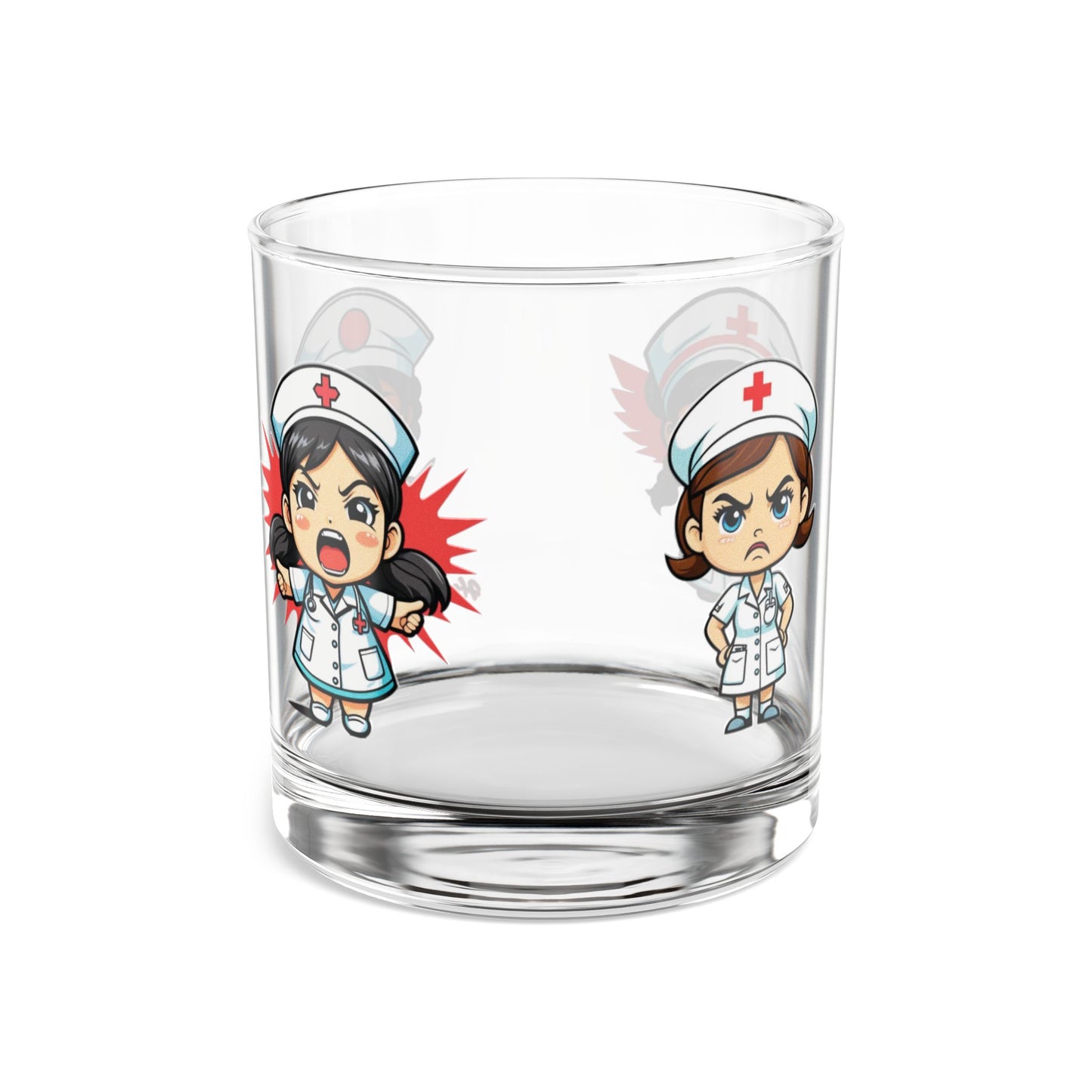Nurse Rocks Glass, 10oz - Drinkware for Nurses, Gift for RN, LPN, Nursing Student, Graduation, Appreciation - Everything Sucks Nurse Gift,