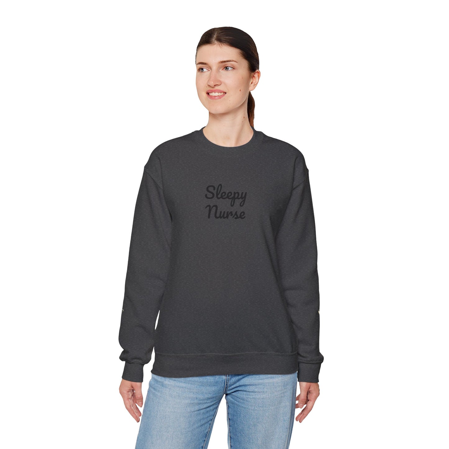 Sleepy Nurse Vibes Unisex Crewneck Sweatshirt - Cozy and Relaxed