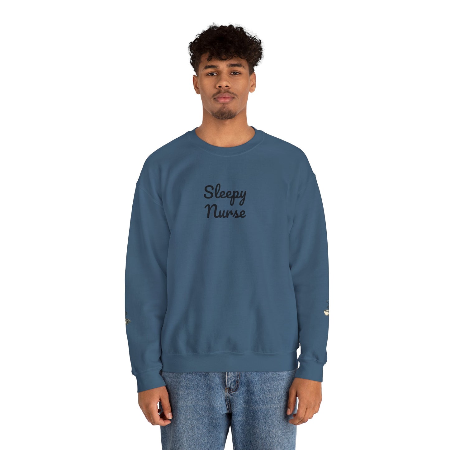 Sleepy Nurse Vibes Unisex Crewneck Sweatshirt - Cozy and Relaxed