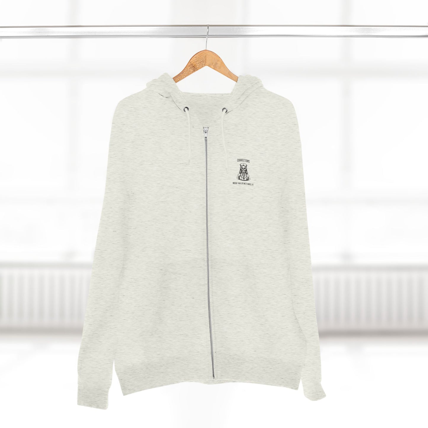 Nurse Life Zip Hoodie, Corrections Nurse Jacket, Thug Life Nurse Hoodie, Hard Core Nurse Apparel, Nurse Merchandise