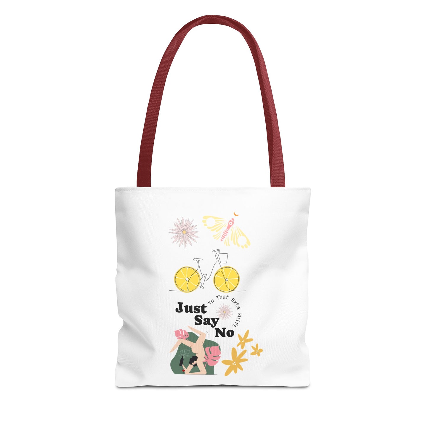 Just Say No Inspirational Tote Bag - Eco-Friendly Carryall for Everyday Use