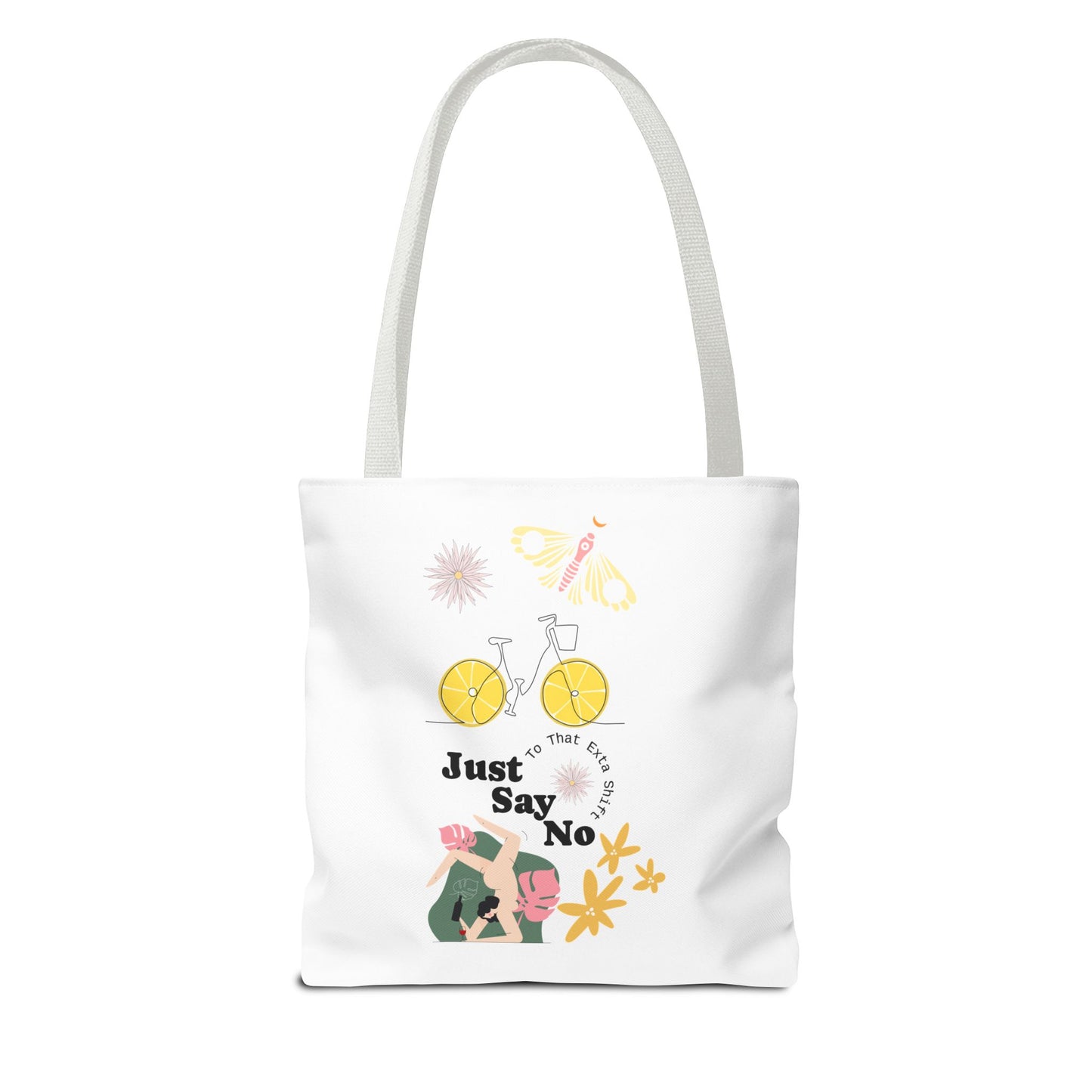 Just Say No Inspirational Tote Bag - Eco-Friendly Carryall for Everyday Use