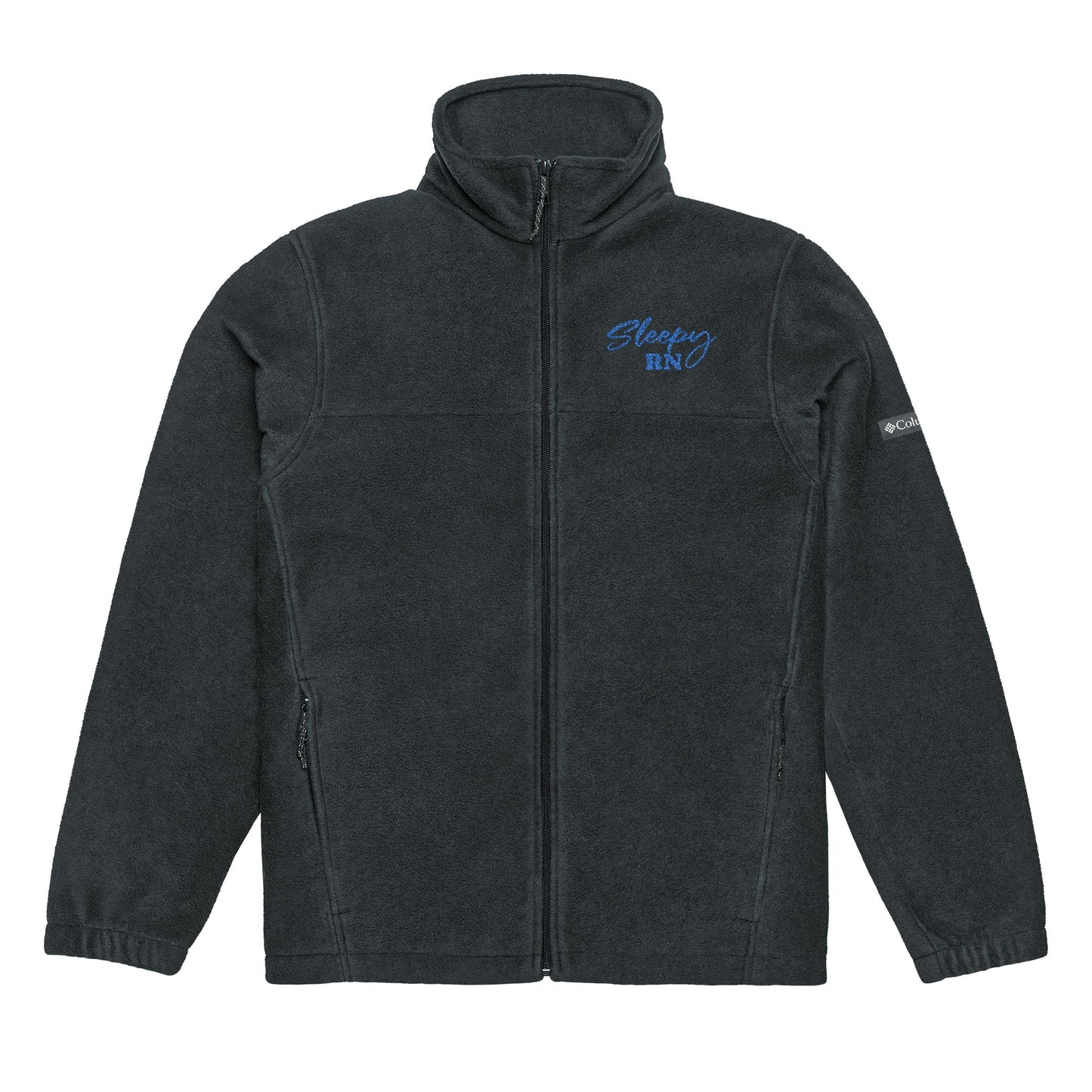 Sleepy RN Unisex Columbia Fleece Jacket, Cozy Outdoor Wear, Perfect for Hiking, Casual Days, Embroidered Gift, Winter Essential