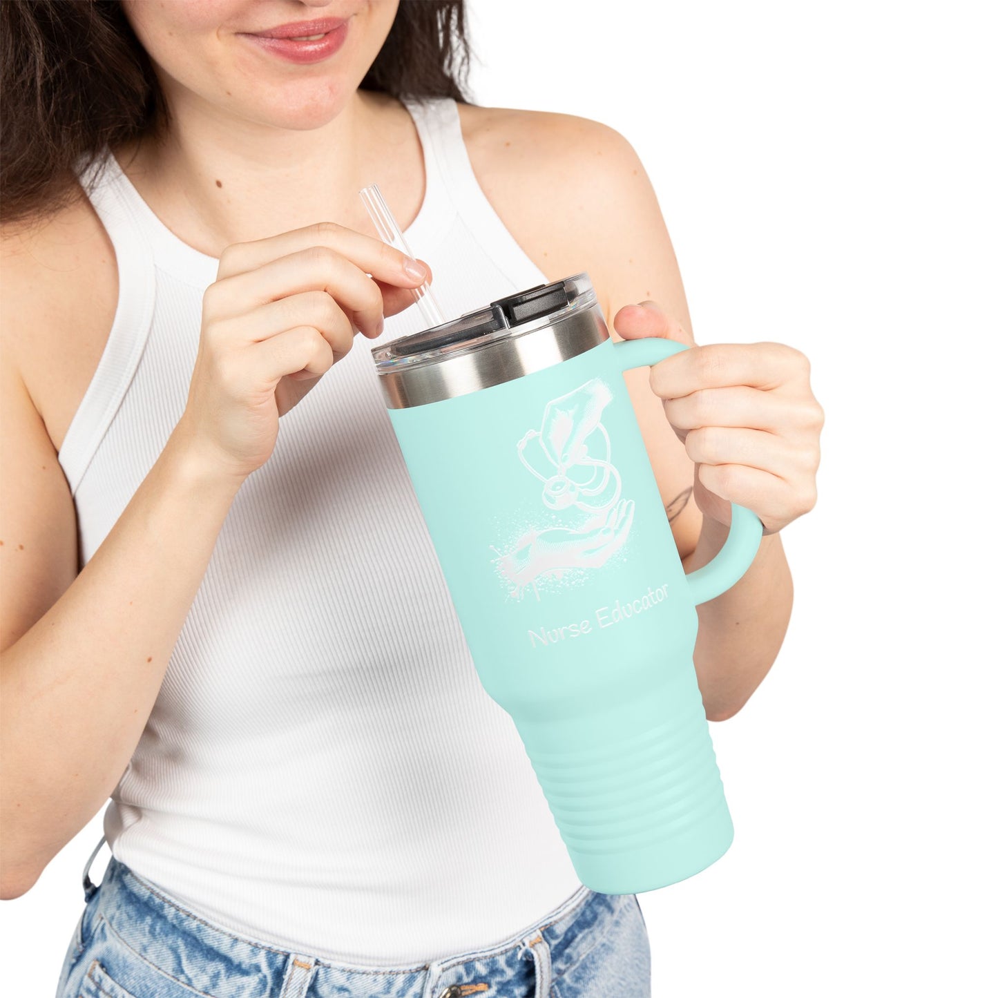 Nurse Educator Insulated Travel Mug, 40oz | Perfect Gift for Nurses, Healthcare Professionals, Teacher Appreciation, Hospital Essentials,