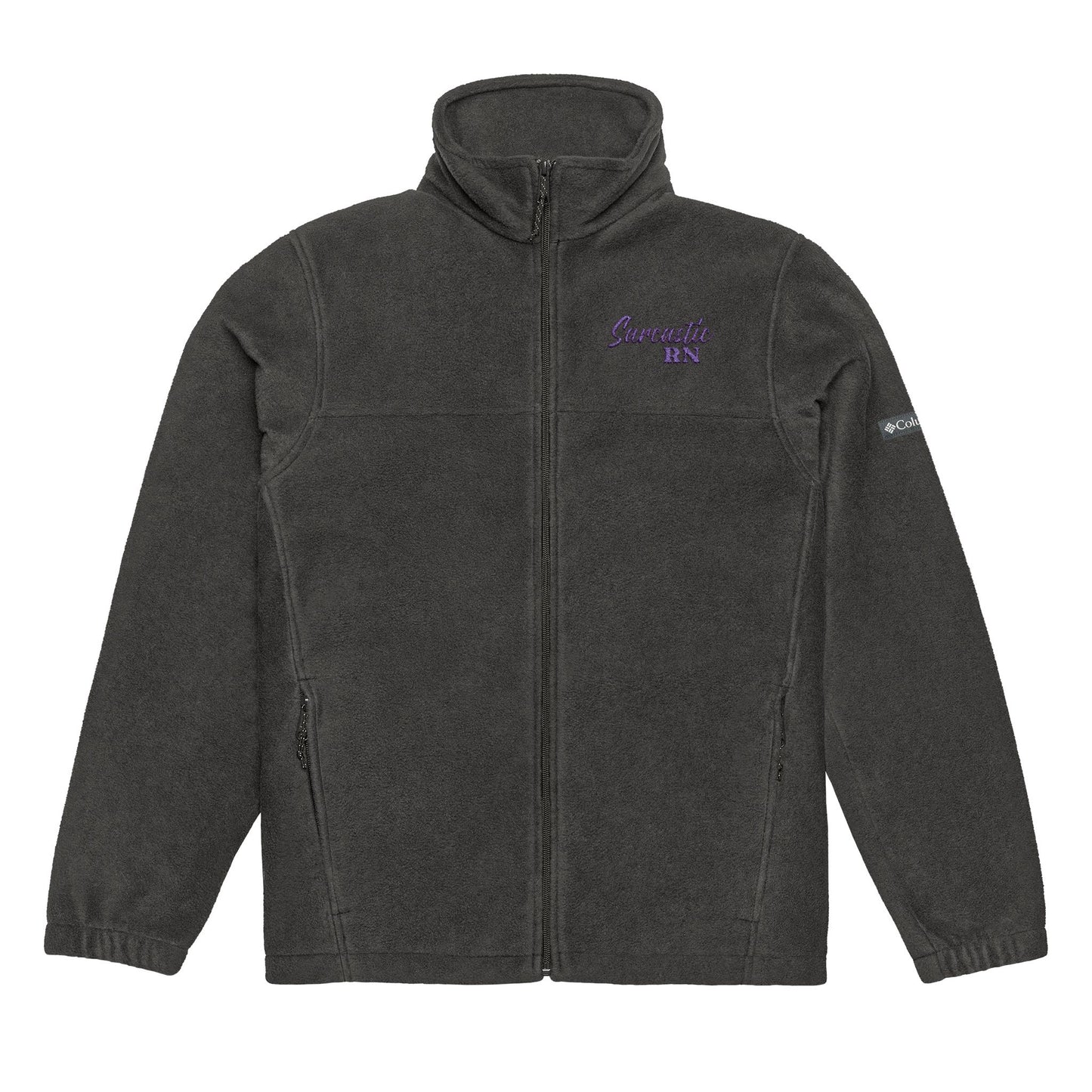 Sarcastic RN Cozy Embroidered Columbia Fleece Jacket | Perfect for Outdoor Adventures, Gift for Him/Her, Winter Wear, Hiking, Campfire Apparel