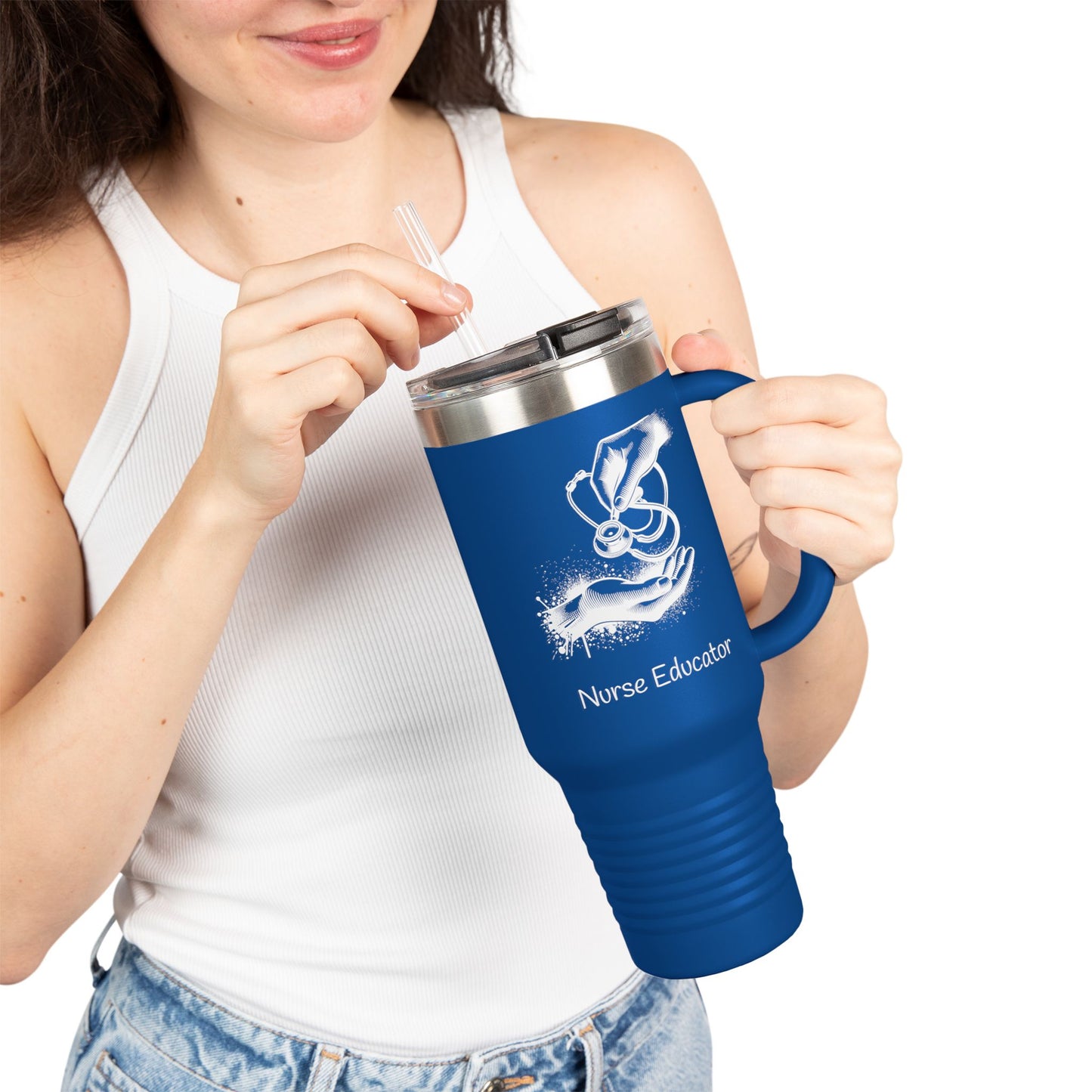 Nurse Educator Insulated Travel Mug, 40oz | Perfect Gift for Nurses, Healthcare Professionals, Teacher Appreciation, Hospital Essentials,