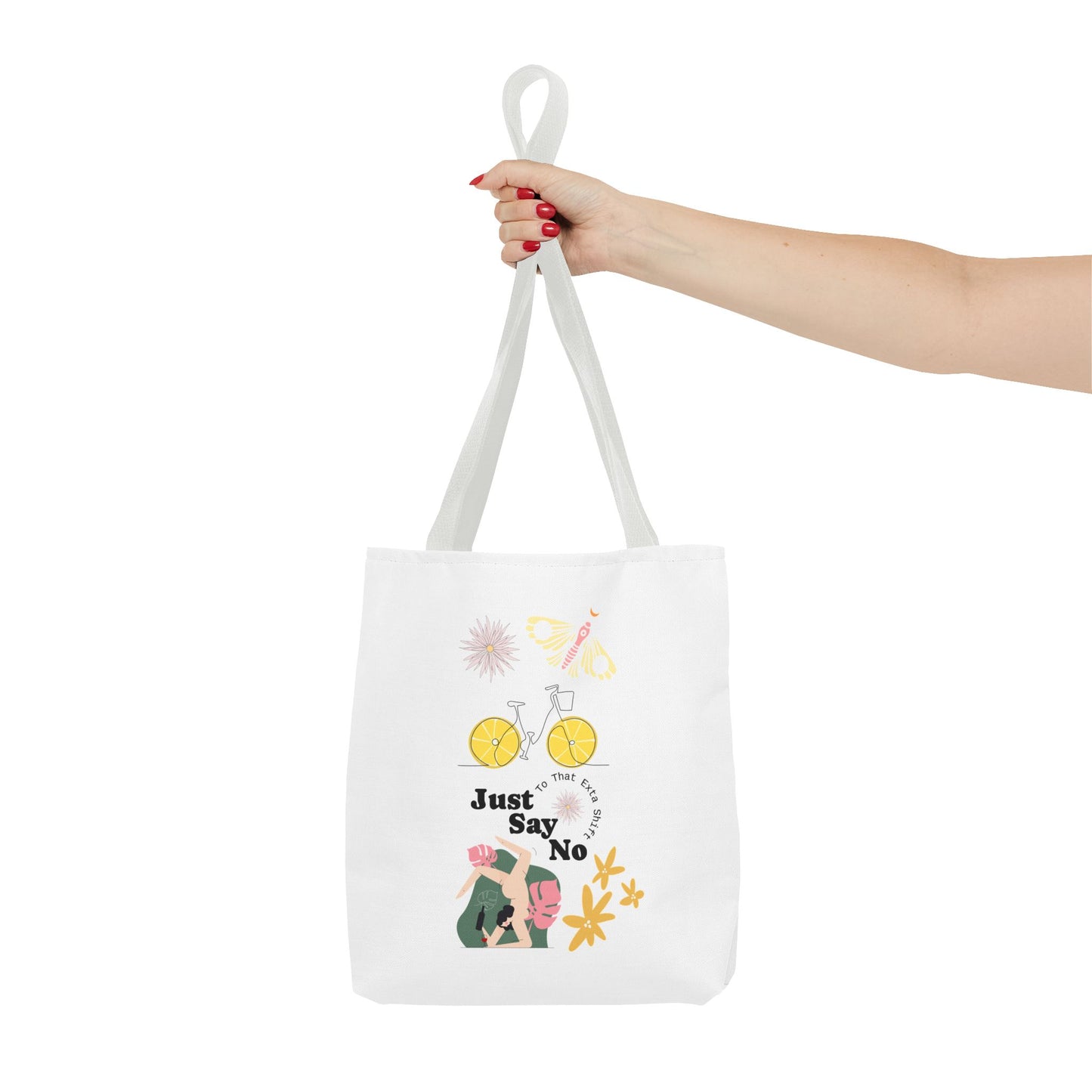 Just Say No Inspirational Tote Bag - Eco-Friendly Carryall for Everyday Use