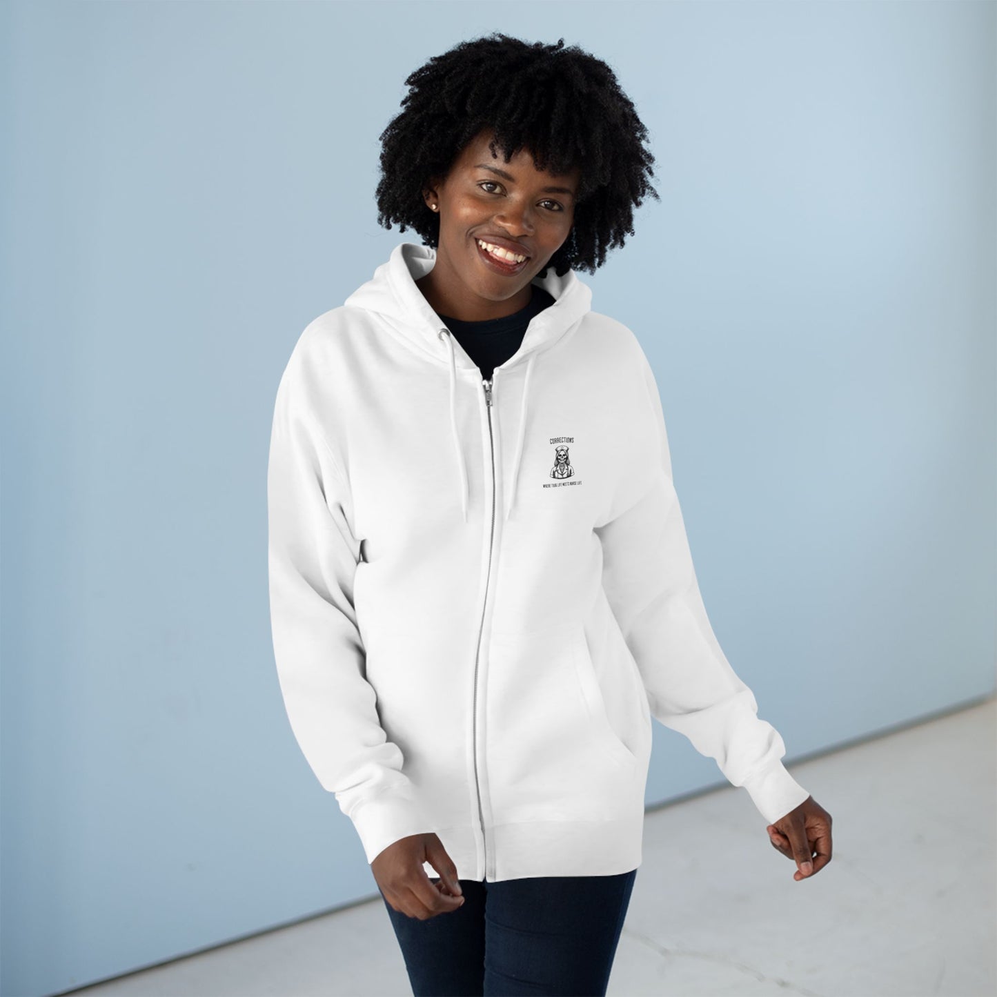 Nurse Life Zip Hoodie, Corrections Nurse Jacket, Thug Life Nurse Hoodie, Hard Core Nurse Apparel, Nurse Merchandise