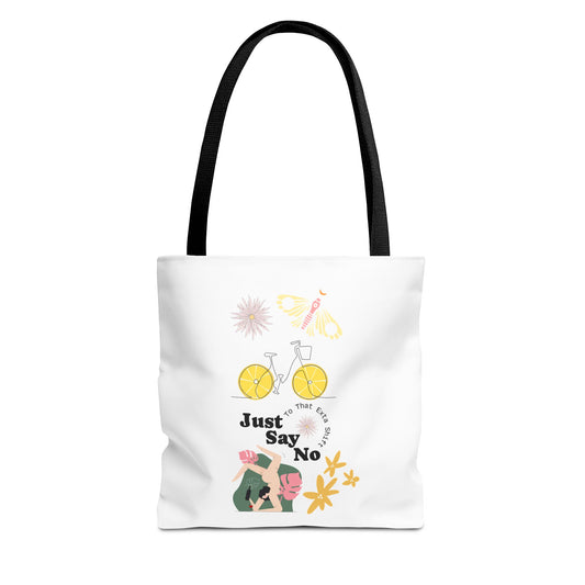 Just Say No Inspirational Tote Bag - Eco-Friendly Carryall for Everyday Use