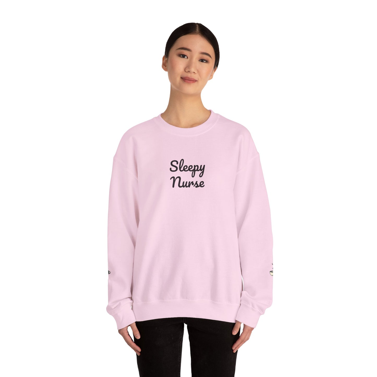 Sleepy Nurse Vibes Unisex Crewneck Sweatshirt - Cozy and Relaxed