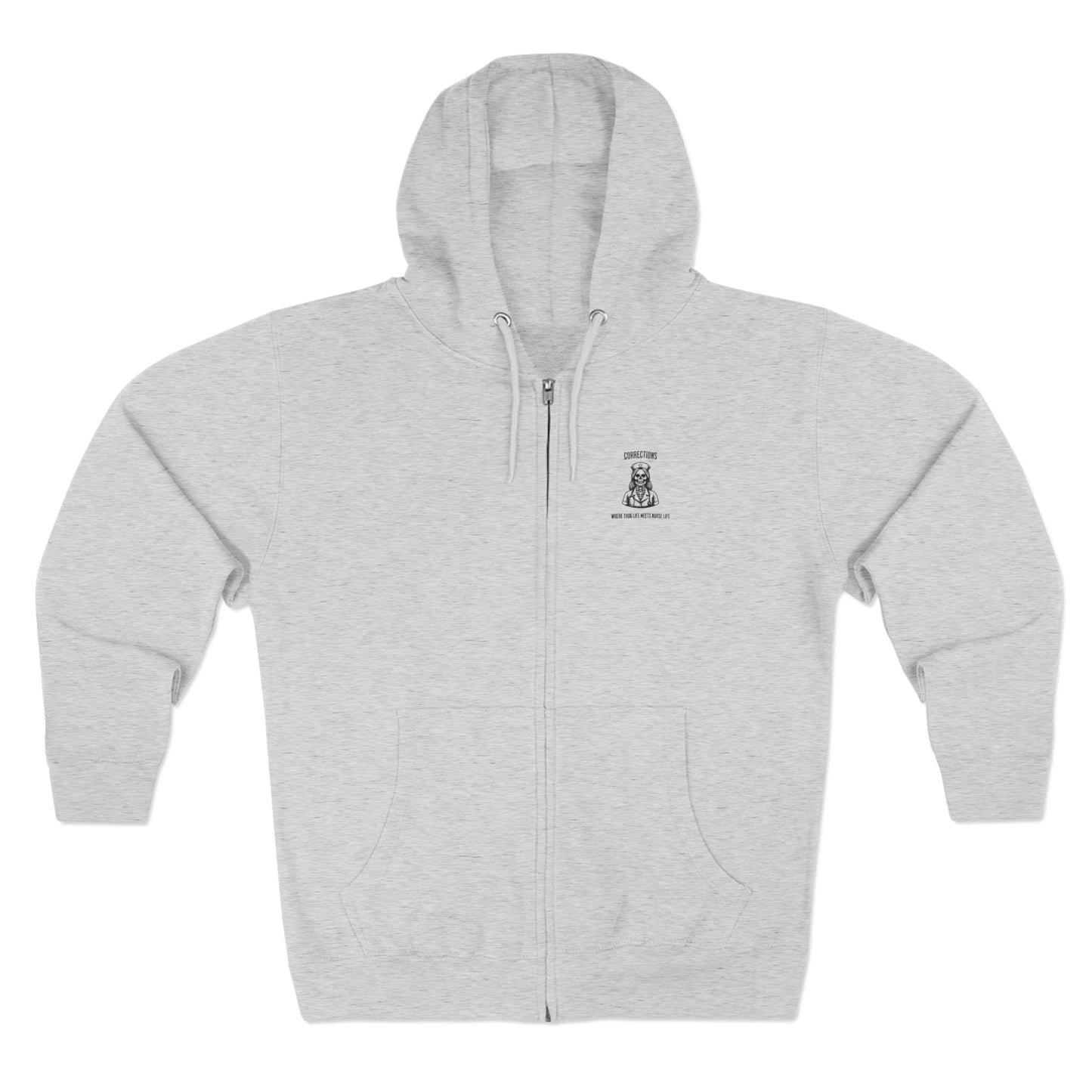 Nurse Life Zip Hoodie, Corrections Nurse Jacket, Thug Life Nurse Hoodie, Hard Core Nurse Apparel, Nurse Merchandise