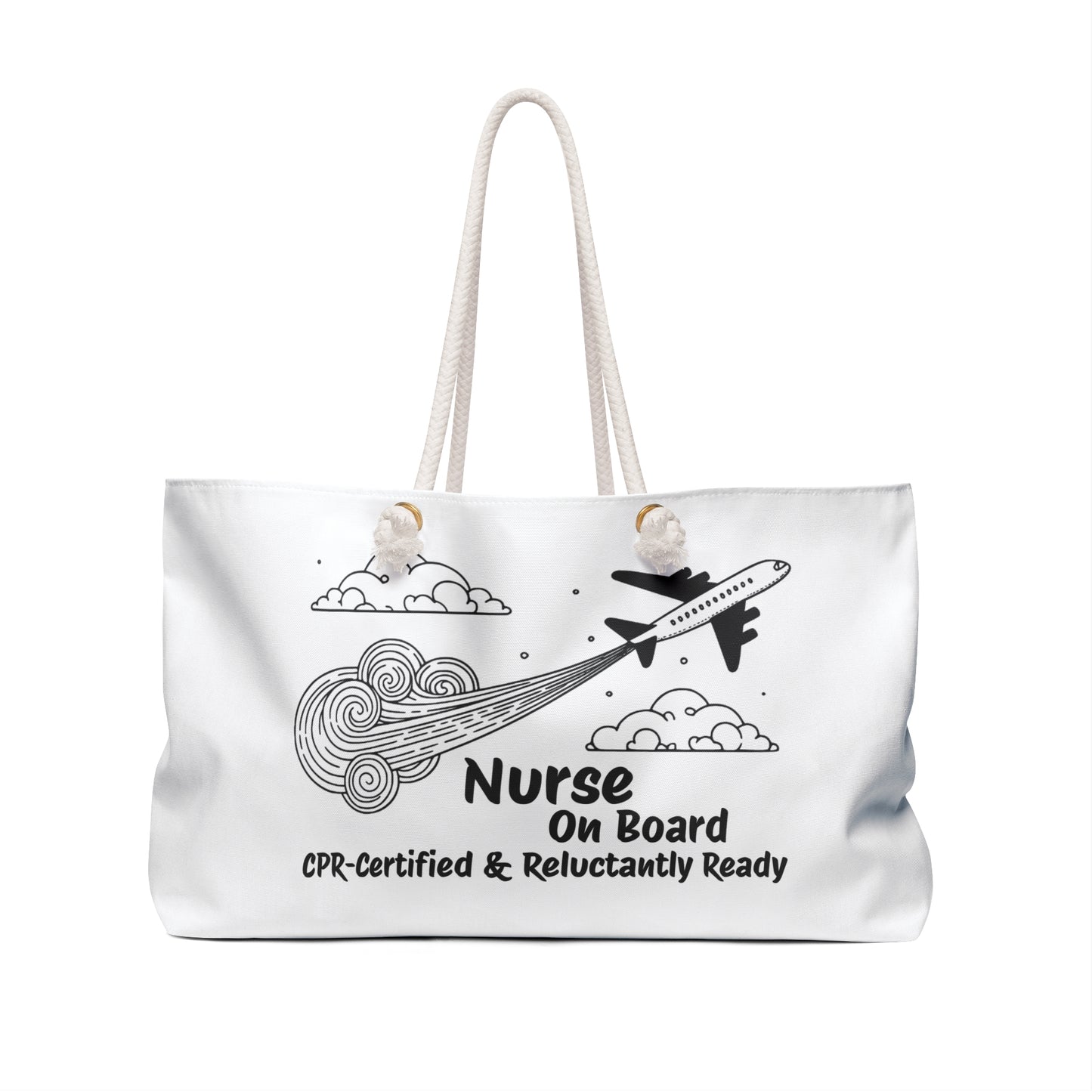 Nurse Travel Weekender Bag - Ideal Gift for Nurses, Vacation Bag, Hospital Shift Tote, Air Travel Essentials, Funny Nurse Gift