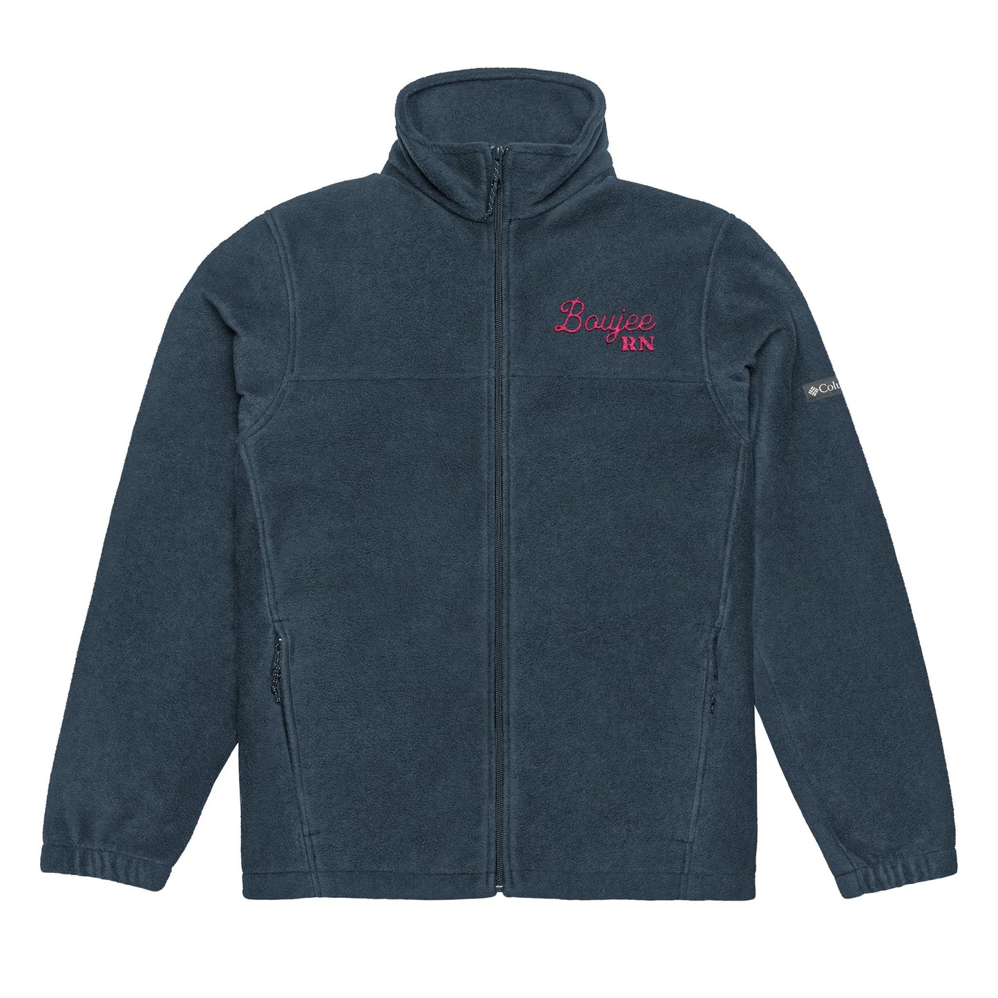 Boujee RN Cozy Embroidered Columbia Fleece Jacket | Perfect for Outdoor Adventures, Gift for Him/Her, Winter Wear, Hiking, Campfire Apparel