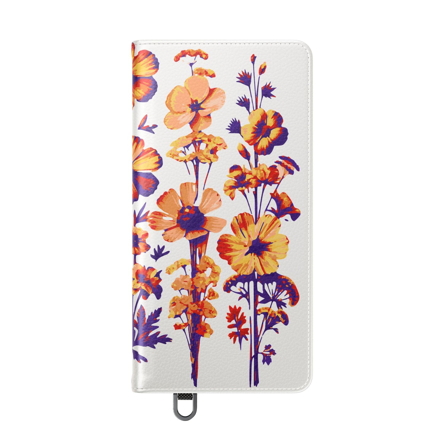 Floral Flip Case - Stylish Phone Wallet with Flower Design