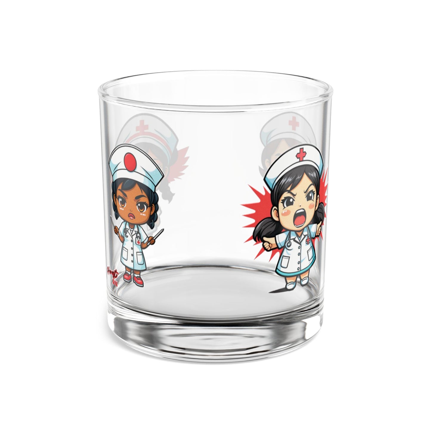 Nurse Rocks Glass, 10oz - Drinkware for Nurses, Gift for RN, LPN, Nursing Student, Graduation, Appreciation - Everything Sucks Nurse Gift,