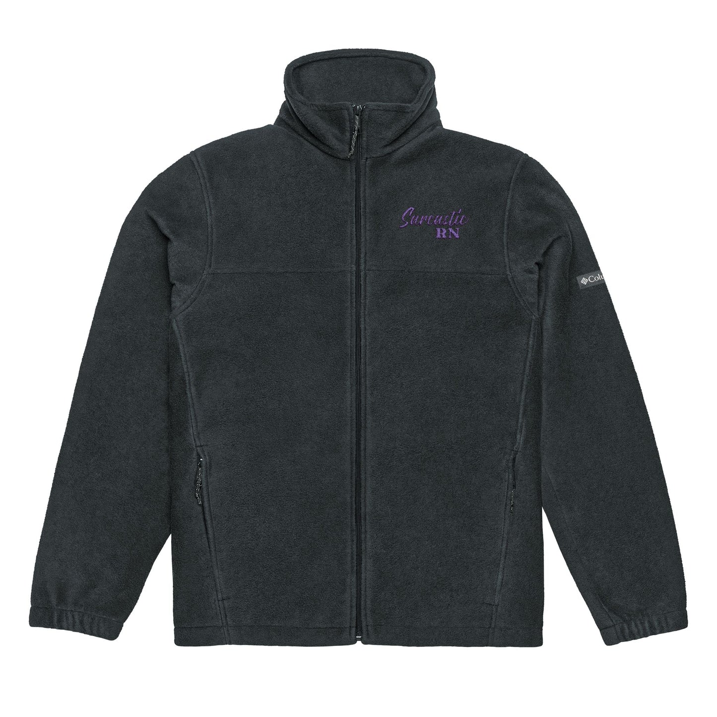 Sarcastic RN Cozy Embroidered Columbia Fleece Jacket | Perfect for Outdoor Adventures, Gift for Him/Her, Winter Wear, Hiking, Campfire Apparel