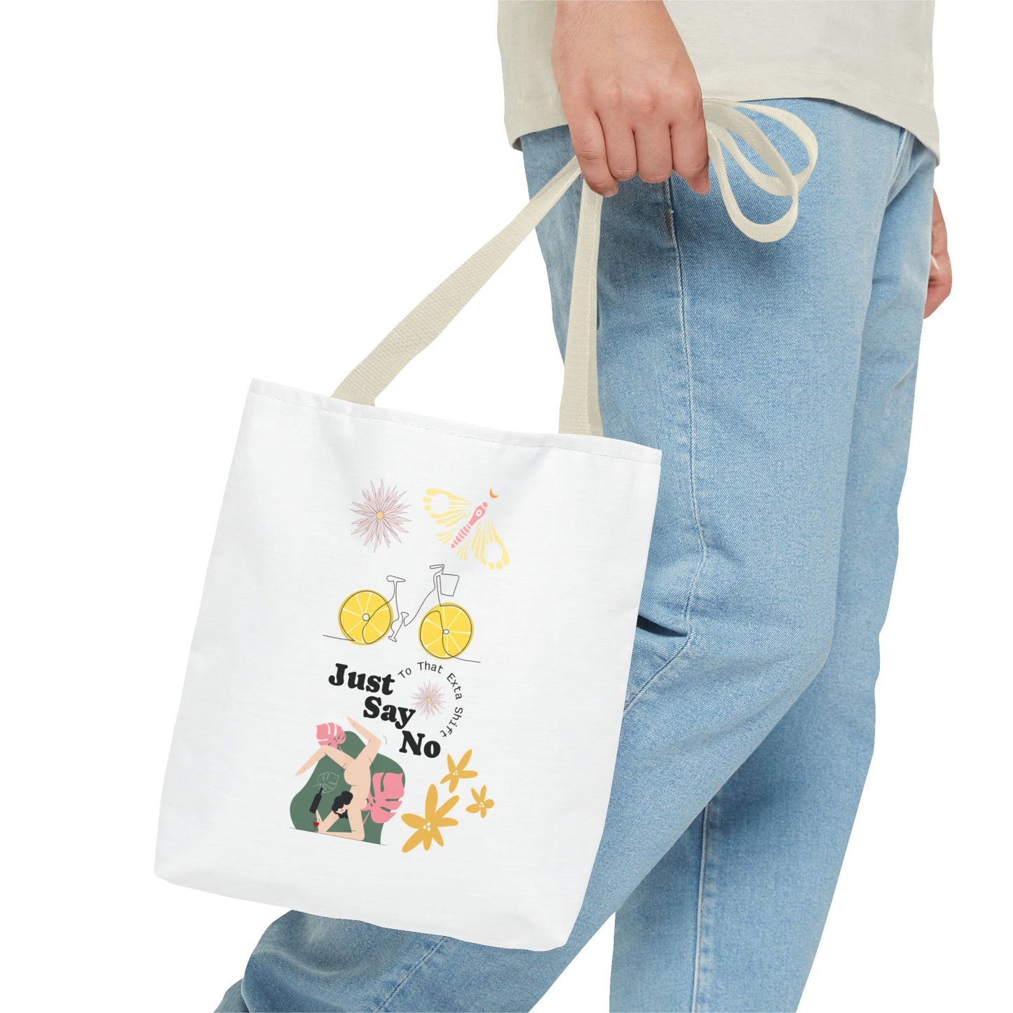 Just Say No Inspirational Tote Bag - Eco-Friendly Carryall for Everyday Use