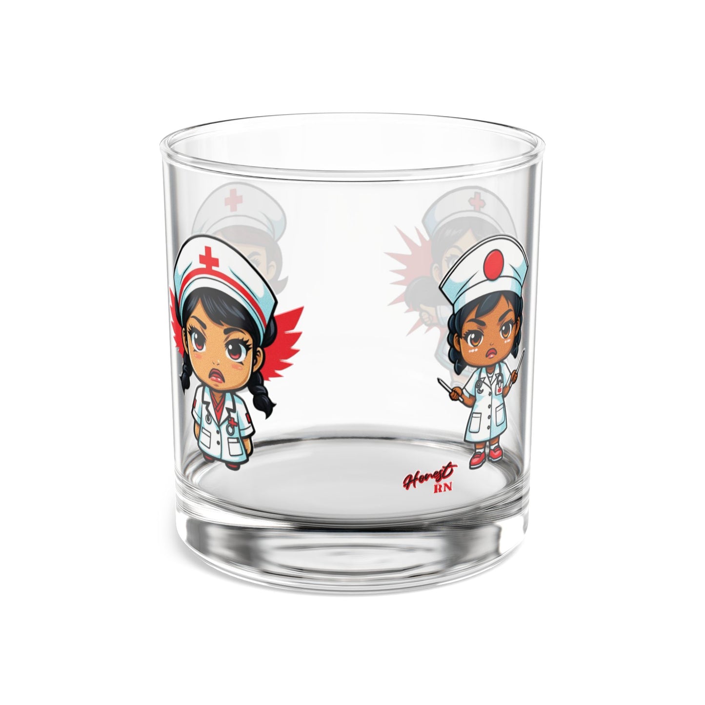 Nurse Rocks Glass, 10oz - Drinkware for Nurses, Gift for RN, LPN, Nursing Student, Graduation, Appreciation - Everything Sucks Nurse Gift,