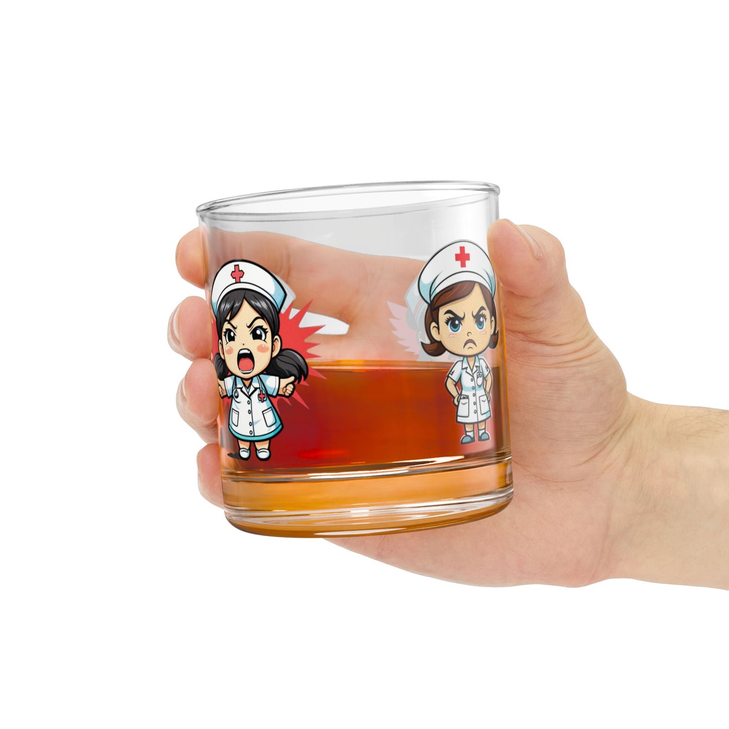 Nurse Rocks Glass, 10oz - Drinkware for Nurses, Gift for RN, LPN, Nursing Student, Graduation, Appreciation - Everything Sucks Nurse Gift,