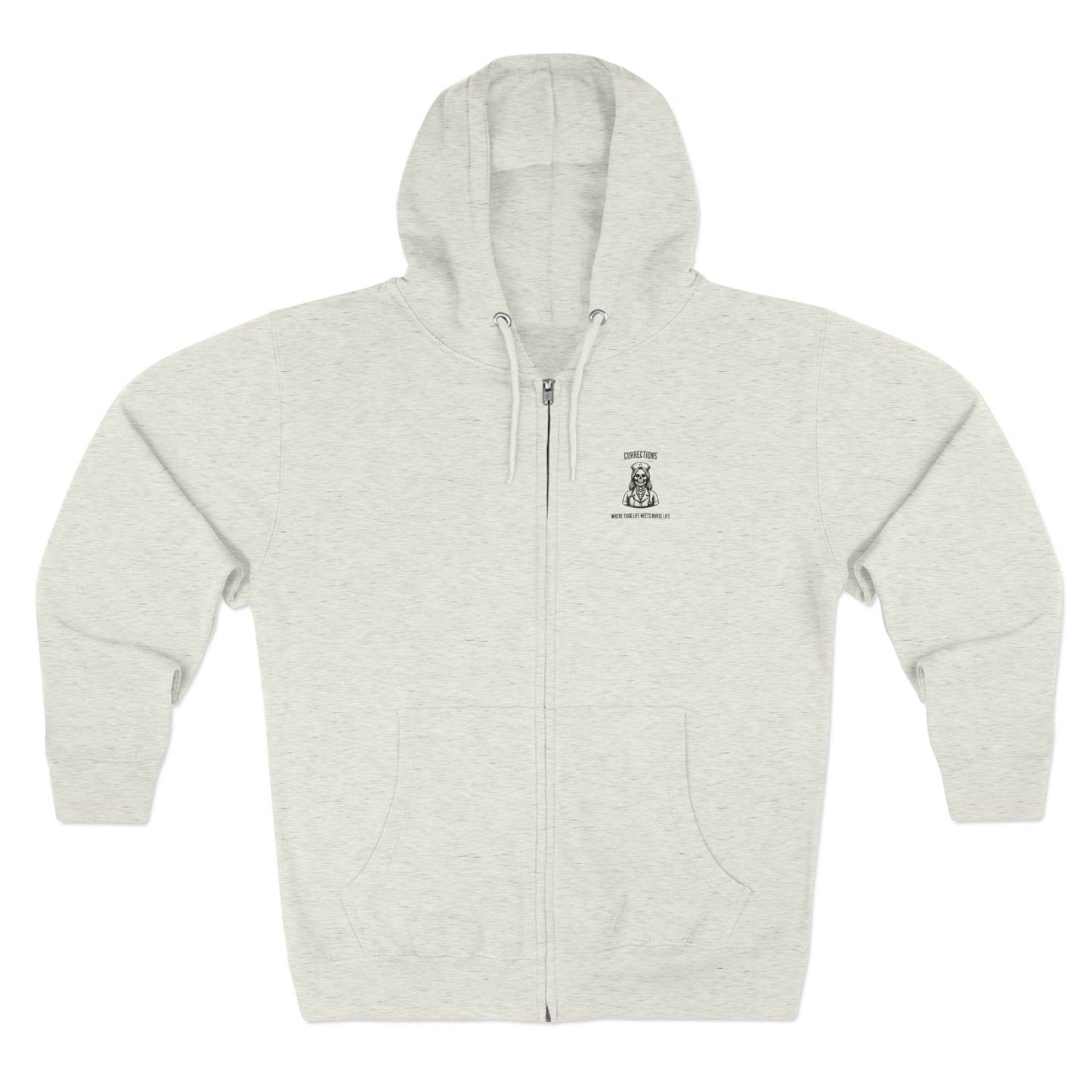Nurse Life Zip Hoodie, Corrections Nurse Jacket, Thug Life Nurse Hoodie, Hard Core Nurse Apparel, Nurse Merchandise