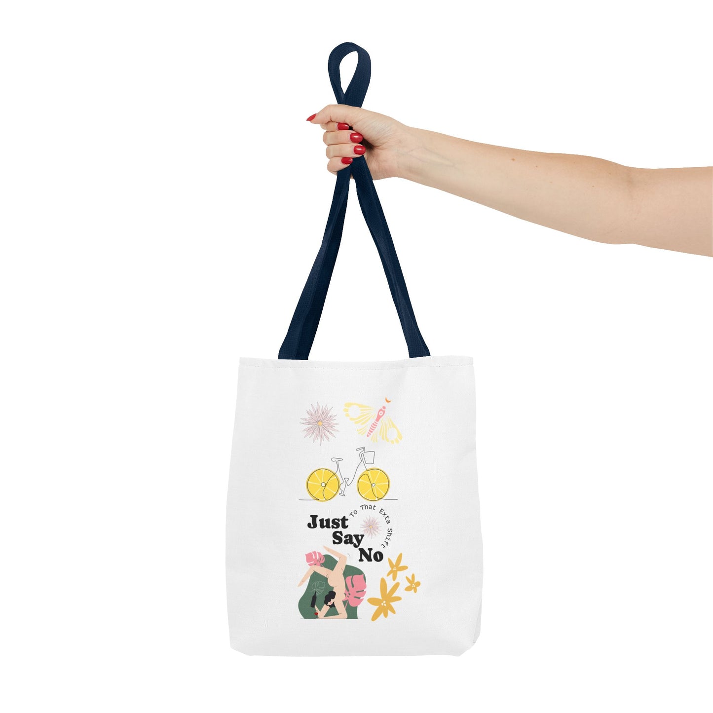 Just Say No Inspirational Tote Bag - Eco-Friendly Carryall for Everyday Use